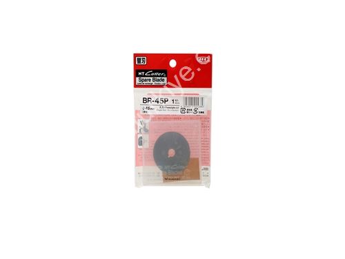 BR-45P Nt Cutter Japon 45 mm Yuvarlak Bıçak Rulet Disk Kumaş Kesici Yedek Bıçağı