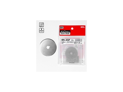 BR-45P Nt Cutter Japon 45 mm Yuvarlak Bıçak Rulet Disk Kumaş Kesici Yedek Bıçağı - 2