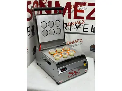 70 Mm Sos Kabı Yapıştırma Kapatma Makinesi Dürüm Sosu Paketleme Makinası