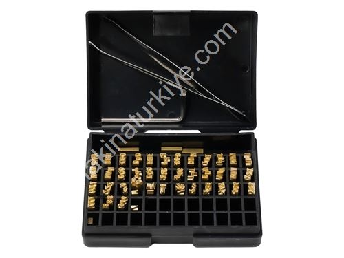 2*3*15 mm Harf Rakam Setli Termal Transfer Tarih Kodlama Karekterleri