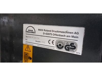 Imprimante offset Roland R 305 N 5/0 1/4 5 couleurs - 4
