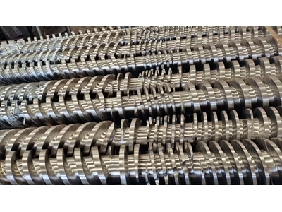 80/156 PVC Ekstrüzyon Makinası İçin Konik Vida Kovan Seti - 4
