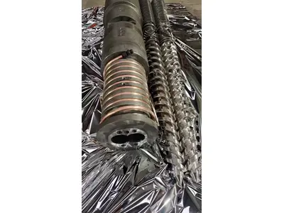 80/156 PVC Ekstrüzyon Makinası İçin Konik Vida Kovan Seti