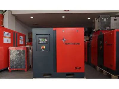 Tank ve Kurutuculu Direk Akuple 10 Hp Sıfır Vidalı Kompresör