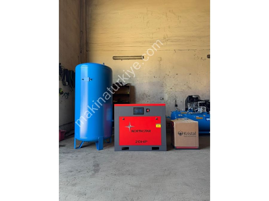 20 PS Neue Schraubenkompressor Komplettset (8 bar 2,3 m3/min Durchfluss)