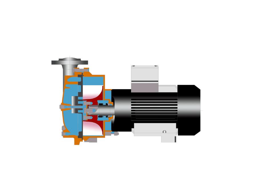 230 m³/h 5,5 kW Su Halkalı Monoblok Vakum Pompası