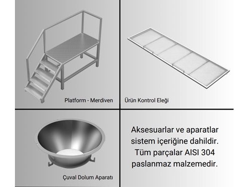 500 Lt Standart Seyyar Toz Karıştırma Mikseri