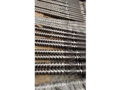 55/120 PVC Ekstrüzyon Makinası İçin Konik Çift Vida Kovan Seti - 1