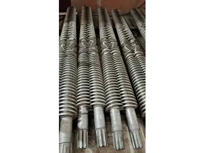 55/120 PVC Ekstrüzyon Makinası İçin Konik Çift Vida Kovan Seti