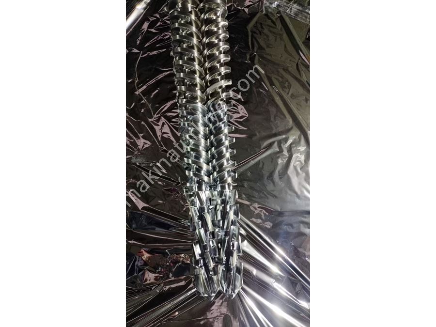 55/120 PVC Ekstrüzyon Makinası İçin Konik Çift Vida Kovan Seti