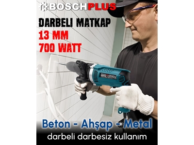 13mm Profesyonel Elektrikli Darbeli Matkap - 1