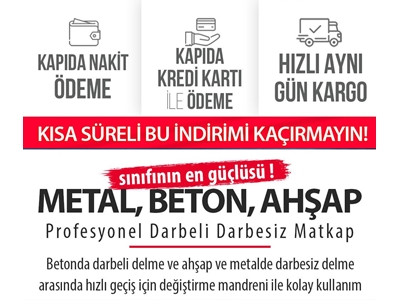 13mm Profesyonel Elektrikli Darbeli Matkap - 2