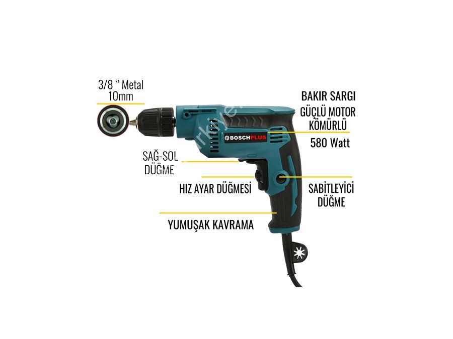 10mm Vidalama, 125mm Avuç Taşlama ve Pnömatik Kırıcı Delici 3'Lü Grup Set