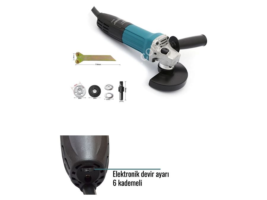 13mm Darbeli Matkap, 58Vf Darbeli Vidalama ve 125Mm Devir Ayarlı Avuç Taşlama 3Lü Grup Set