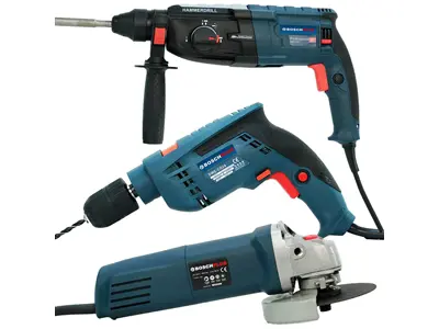 13mm Darbeli Vidalama, Kırıcı Delici Matkap ve 125mm Avuç Taşlama Elektrikli 3'Lü Set