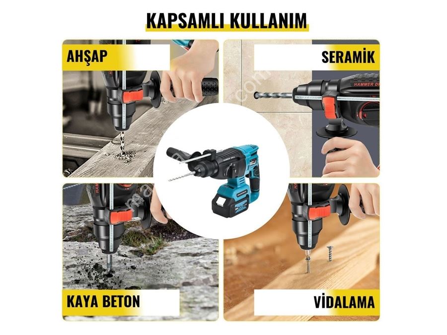 58W 5Ah Kırıcı Delici, Taşlama ve Somun Sökme Akülü Ultra 3'Lü Set