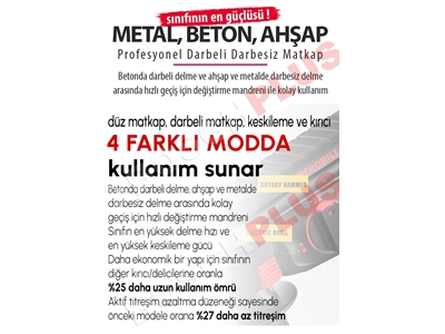125mm Avuç Taşlama, Kırıcı Delici Hilti, Somun Sıkma Sökme, Vidalama Matkap Akülü Ultra 4'Lü Set - 12