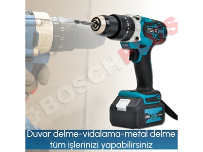 125mm Avuç Taşlama, Kırıcı Delici Hilti, Somun Sıkma Sökme, Vidalama Matkap Akülü Ultra 4'Lü Set - 4