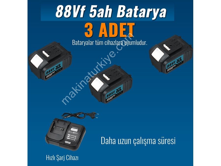 Avuç Taşlama, Kırıcı Delici Hilti, Somun Sıkma Sökme, Vidalama Matkap, Budama Testere 5'Li Set