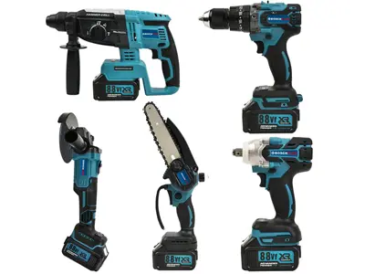 Avuç Taşlama, Kırıcı Delici Hilti, Somun Sıkma Sökme, Vidalama Matkap, Budama Testere 5'Li Set