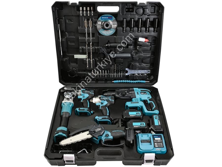 Avuç Taşlama, Kırıcı Delici Hilti, Somun Sıkma Sökme, Vidalama Matkap, Budama Testere 5'Li Set