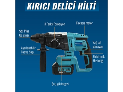 125mm Avuç Taşlama, Kırıcı Delici Hilti, Somun Sıkma Sökme Akülü 6'Lı Set - 3