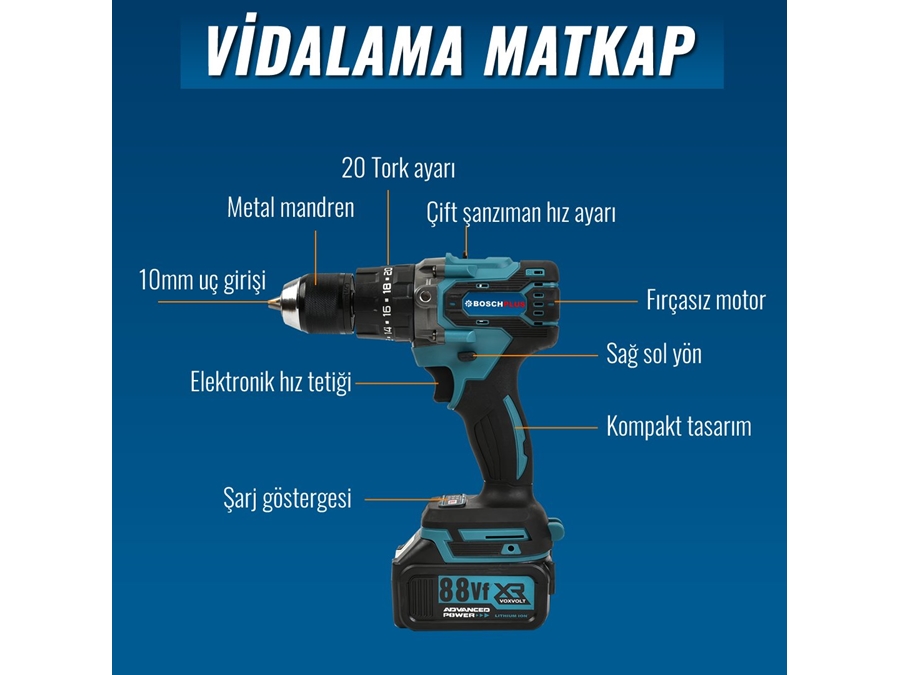 125mm Avuç Taşlama, Kırıcı Delici Hilti, Somun Sıkma Sökme Akülü 6'Lı Set