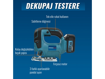 125mm Avuç Taşlama, Kırıcı Delici Hilti, Somun Sıkma Sökme Akülü 6'Lı Set - 6