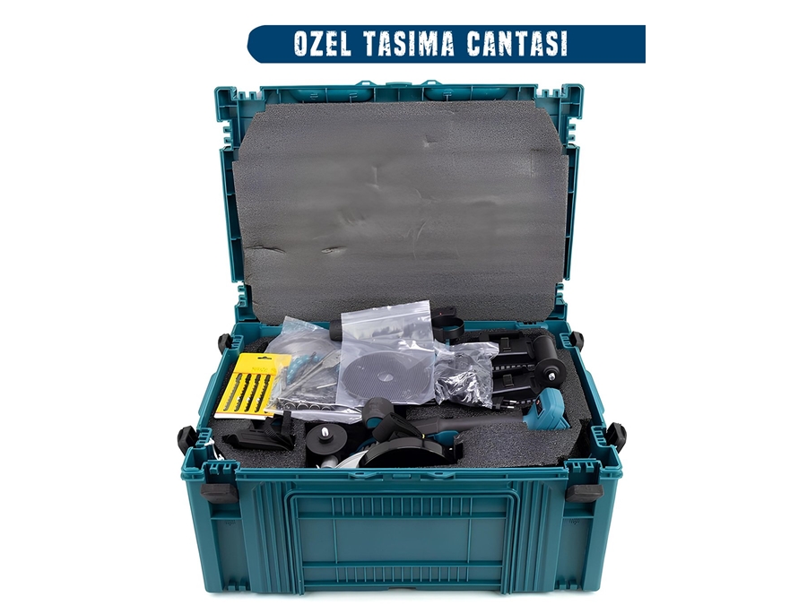 Kırıcı Delici Matkap, Avuç Taşlama, Somun Sıkma Akülü 9'Lu Set