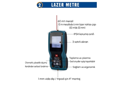 Led Işık, Lazer Metre, Somun Sıkma, Dekupaj, Oto Yıkama Akülü 10'Lu Set - 4