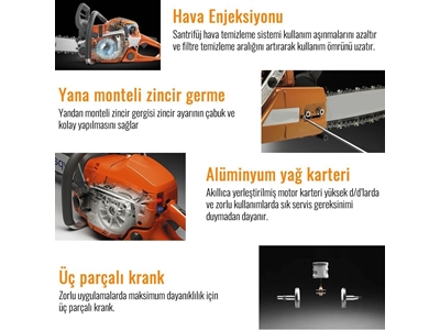 50CC Benzinli Ağaç Motor Testeresi - 1