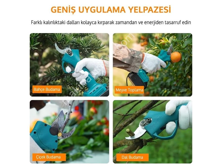 Akülü Makaslı Dal Budama Ve Dal Budama Testere 2'Li Set