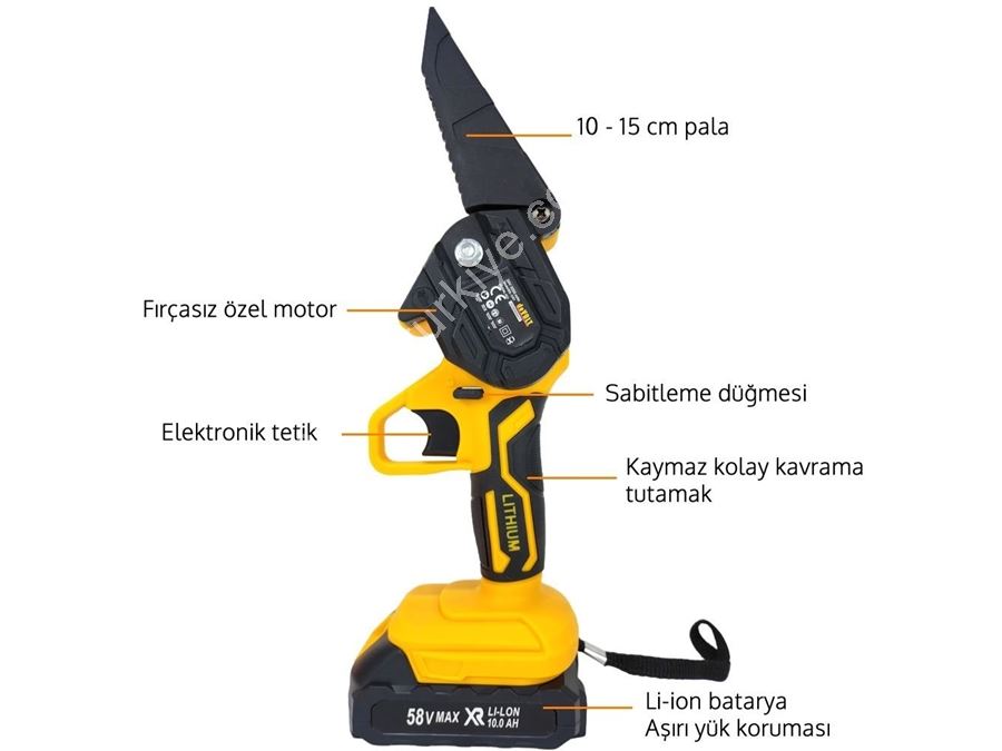 Akülü Makaslı Dal Budama Ve Dal Budama Testere 2'Li Set