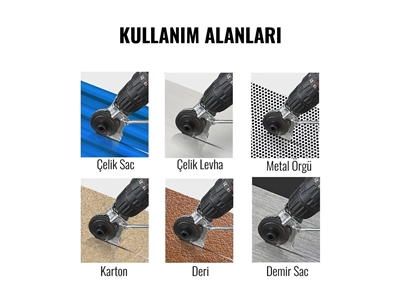 Matkap İçin Plaka Metal ve Sac Kesici - 4