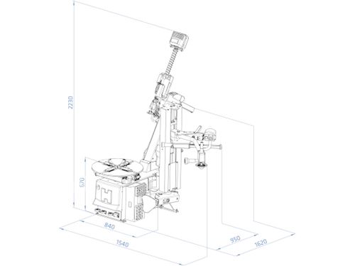 10" - 24" Lastik Sökme Takma Makinesi