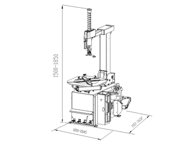 10"–22" Lastik Sökme Takma Makinesi - 1