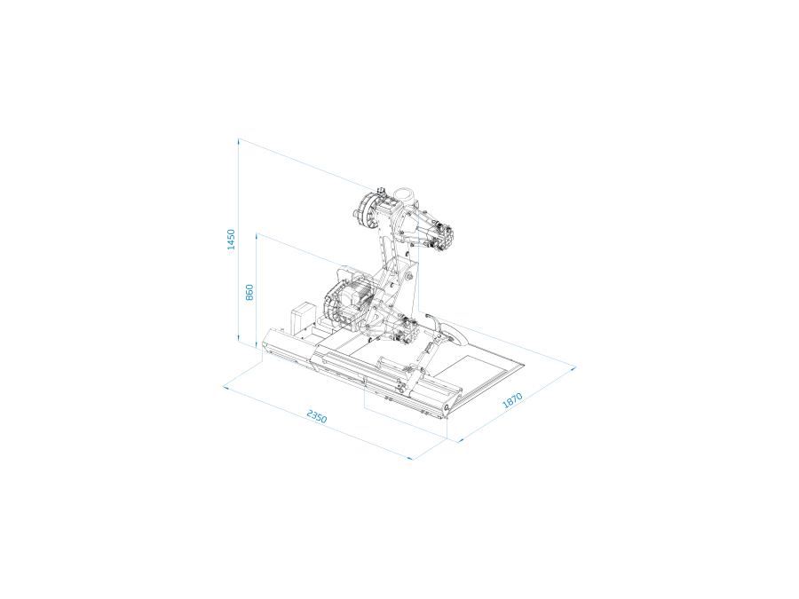 14"– 56" Ağır Vasıta Araçlar İçin Elektro-Hidrolik Lastik Sökme Takma Makinesi