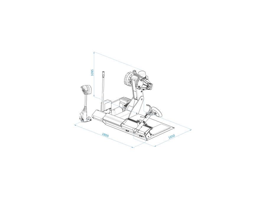 14"–30" Ağır Vasıta Araçlar İçin Elektro-Hidrolik Lastik Sökme Takma Makinesi