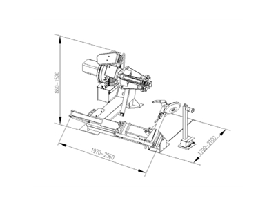 14"– 56" Ağır Vasıta Araçlar İçin Elektro-Hidrolik Lastik Sökme Takma Makinesi - 1