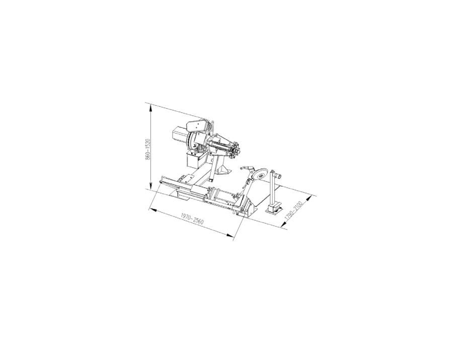 14"– 56" Ağır Vasıta Araçlar İçin Elektro-Hidrolik Lastik Sökme Takma Makinesi