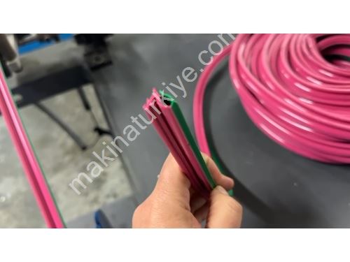 60 Lık Coex Extruder Yumuşak Sert Fitil Conta Üretim Hattı