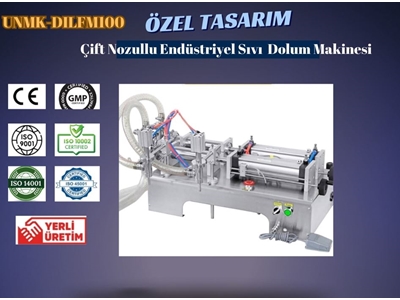 Çift Nozullu Endüstriyel Sıvı Dolum Makinesi - 1