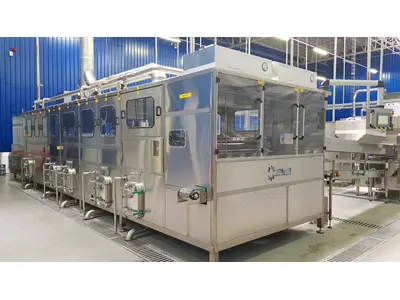 15 Litre - 19 Litre (4G-5G) Polikarbon Ve Cam Damacana İç ve Dış Yıkama Makinesi