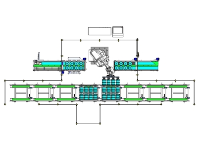 19 Litre PC Damacana Şişe Robotlu Paletleme Hattı - 0