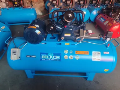 500 Lt 12 Bar Sıfır Üç Kafalı Panolu Kompresör