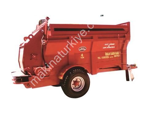 4 m³ Solid Manure Spreader Trailer