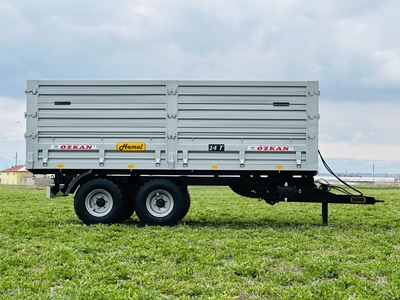 10,12,14,16 Ton Geriye Devirmeli Damperli Tandem Römork - 0