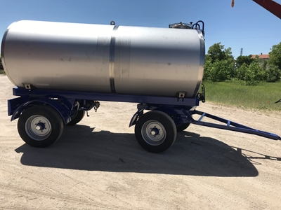 Резервуар для воды из нержавеющей стали вместимостью 8500 литров на прицепе - 1