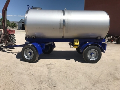 Резервуар для воды из нержавеющей стали вместимостью 8500 литров на прицепе - 4