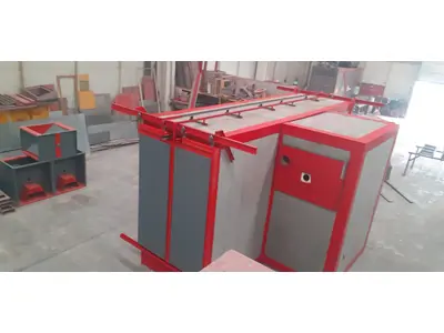 6000 mm Üstten Konveyörlü Tünel Tipi Toz Boya Fırını